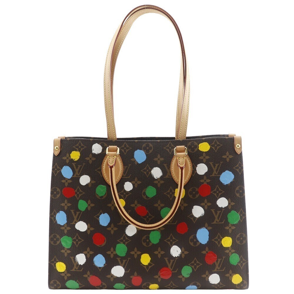 Louis Vuitton OnTheGo Tote Yayoi Kusama Painted Dots Monogram Canvas MM